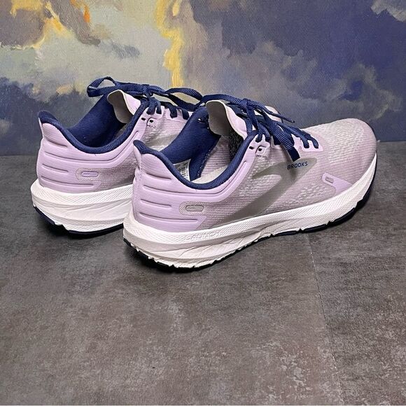 Brooks Launch 9 1203731B588 Lilac & Silver Women's Running Shoes Size 6.5B - Picture 8 of 16